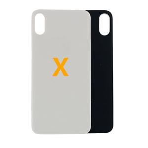 Vente en gros de <span class=keywords><strong>batterie</strong></span> de téléphone portable de haute qualité, pièce de réparation de boîtier de porte arrière de smartphone, couvercle d'objectif à grand trou, verre arrière pour <span class=keywords><strong>iPhone</strong></span> <span class=keywords><strong>X</strong></span> - Product Image 1