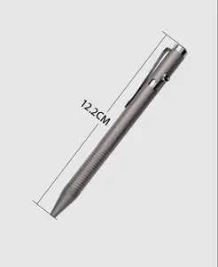 أقلام حبر جاف من التيتانيوم EDC مع شعار مخصص وقلم معدني وقلم ترباس للبندقية