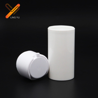 Vente en gros PP Bouteille Airless vissée 50/100ml Récipients en plastique personnalisés pour les soins de la peau Bouteilles de crème pour le visage