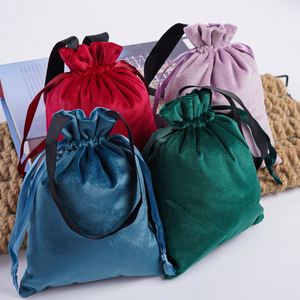 Bolsas de Terciopelo con Cordón para Joyería y Regalos, Personalizables con Logotipo, Reutilizables, en Varios Colores, Venta al Por Mayor - Product Image 1