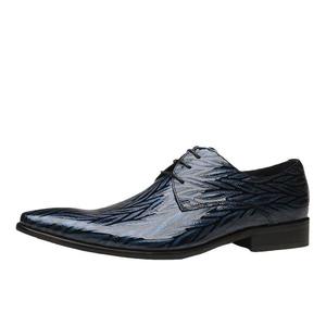 Zapatos de vestir y Oxford de cuero para hombre, estilo casual, formales, de negocios, con punta en pico, de cuero brillante, a la moda, para novio de boda. - Product Image 3