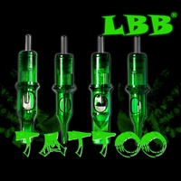 Cartouche d'aiguilles de tatouage à membrane verte OEM en gros, RL RS RM Magnum, aiguille de maquillage permanent
