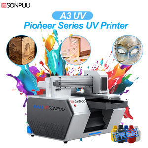 A3 Pioneer Serisi UV Yazıcı UV Mürekkep Püskürtmeli Yazıcı, Çanta, Telefon Kılıfı, Kart, Cam, Ahşap, Akrilik, Metal için LED UV Lamba Kürleme Özelliğiyle - Product Image 3