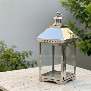 Wholesale Home and Outdoor Decorative Elegant Stainless Steel Polished Metal Candle <b>Lanterns</b> - Product Image 1