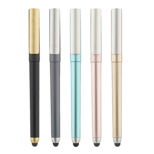 Multifunctional Touch <b>Pen</b> Metal Body Bullet Tip For Phone Stylus Writing Promotional Gift <b>Pen</b> Black <b>Gold</b> Blue Pink Gray - Product Image 1