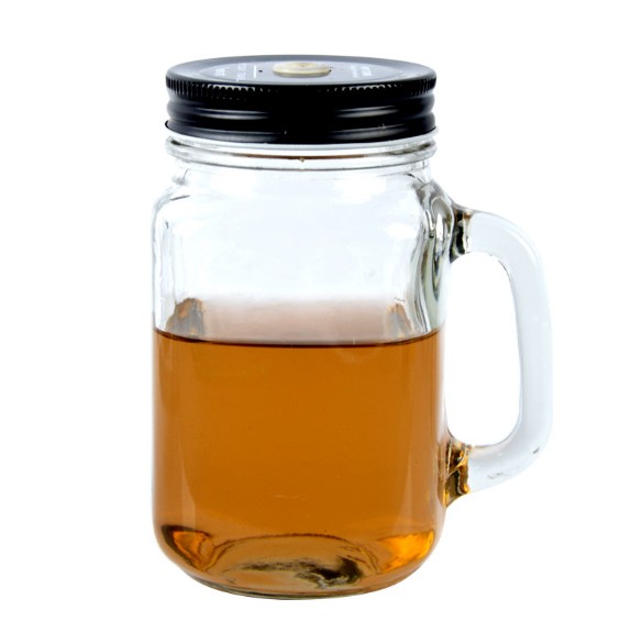 HOT SALE drinking glass jar with lid wholesale mason jar for juice tea coffee mason jar glass