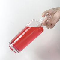 Bouteille en verre personnalisée de 750ml en gros pour la manipulation de surface de la tequila whisky vodka brandy boissons sérigraphie