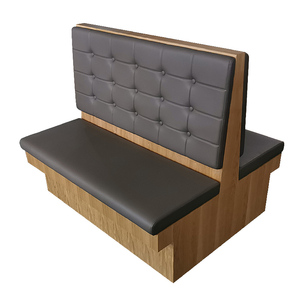 <span class=keywords><strong>Banc</strong></span> de salle à manger de restaurant moderne en bois personnalisé avec table, design <span class=keywords><strong>demi</strong></span>-<span class=keywords><strong>cercle</strong></span> pour restaurant et boutique - Product Image 2