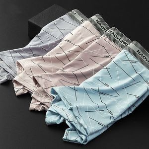 Boxers imprimés sans couture pour hommes, sous-vêtements respirants et tendance, grande taille L à 4XL, lot de 4 pièces - Product Image 6