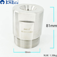 KMECO tam koni 405.326.55.AV.00.0 geniş açı 90 derece eksenel akış püskürtme memesi