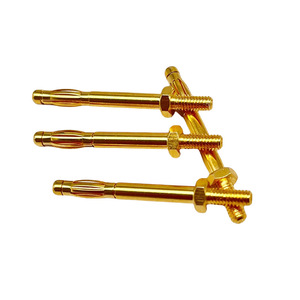 Connecteur banane ADB Edinburgh 4 mm en laiton plaqué or pour carte de circuit et haut-parleur - Product Image 1
