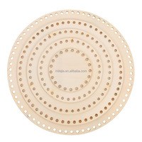 Panier en bois au crochet Base inférieure ovale ronde au crochet Base en bois pour bricolage artisanat tricot tissage fournitures décoration de la maison