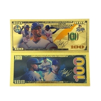 Uang Kertas Mookie Betts Model Baru Amerika 2026 Berlapis Emas 24K untuk Hadiah