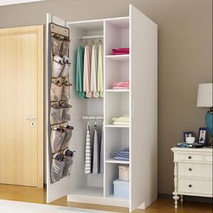 Organisateur de chaussures à suspendre sur la porte, 12 poches en filet, rangement de chaussures suspendu pour placard, beige - Product Image 6
