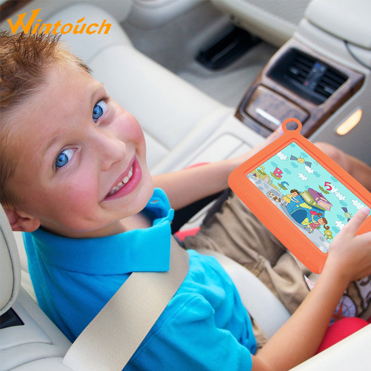 Más barato android 4,4 tableta para niños de 8 GB rom ips 1024*600 con cámara