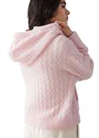 OEM & ODM personnalisé femmes pull col rond fille sweats à capuche manches longues tricots hiver tricoté manteau cardigan femmes pull à capuche