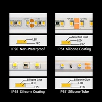 Bandes de LED RVB haute luminosité SMD 3528 éclairage paysager extérieur IP65 usine directe pour la décoration de la salle de voiture