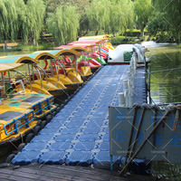 Dock flottant modulaire en plastique HDPE avec charnière pour bateau