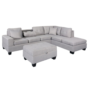 Suites de canapés modulaires confortables et élégantes, chaises longues, personnalisation en gros de l'usine d'ameublement de Chine - Product Image 4