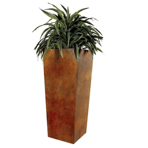 Maceta de jardín interior trapezoidal cuadrada de tamaño mediano hecha de acero resistente a la intemperie al por mayor - Product Image 6