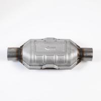Convertisseur catalytique universel Euro 5 personnalisé à haut débit, catalyseur céramique en acier inoxydable 102x100mm, moteur à essence, marque YF 1