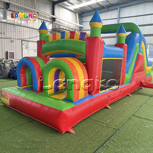 Équipement de jeux d'extérieur à prix réduit : Combo château gonflable avec toboggan, château gonflable pour enfants, parcours d'obstacles gonflables - Product Image 1