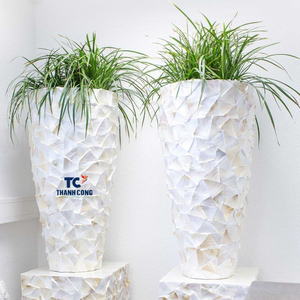 Vase en nacre de luxe Capiz Shell Ramadan pour la décoration de la maison vase à serpillière pour l'affichage fabricant vietnamien - Product Image 6