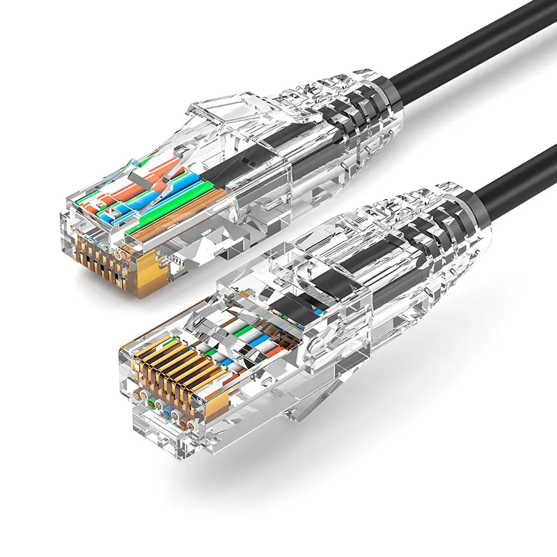 Slim התאסף Cat6 Slim תיקון כבל RJ45 רשת Ethernet RJ45 כבל
