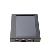 Özel Metal kasa 5 inç TN Panel LCD TFT monitör ile dirençli kapasitif dokunmatik ekran ahududu Pi için 3 4 All-in-One ekran