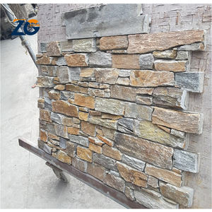 Pierre décorative murale extérieure ZGSTONE, carrelage en <span class=keywords><strong>ardoise</strong></span> de culture, panneau mural naturel, revêtement en pierre décorative, panneau mural en pierre - Product Image 5