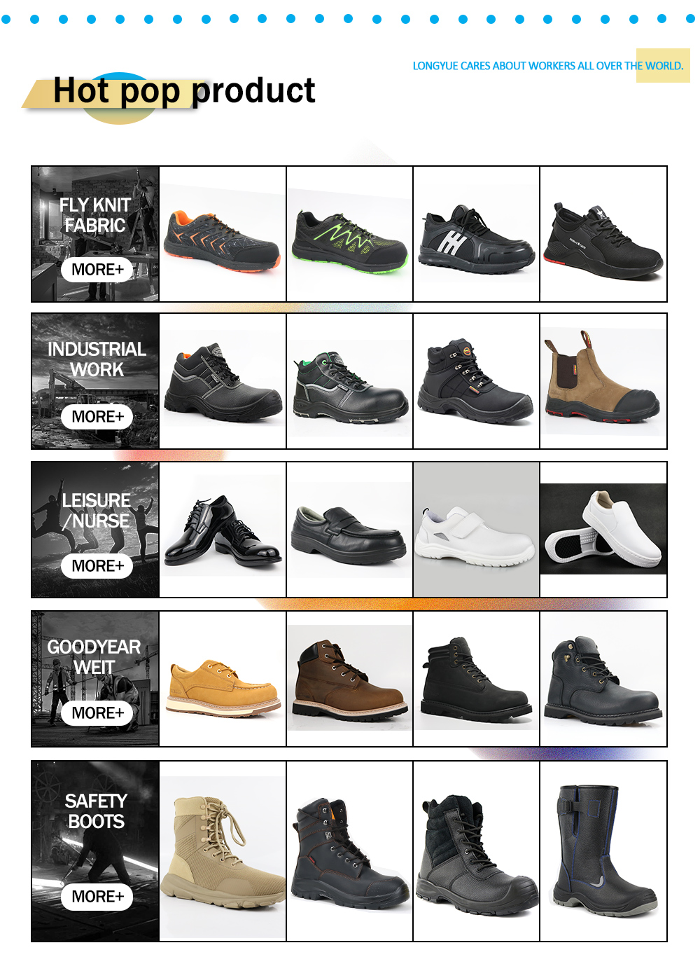 Nuevo estilo, cuero de vaca nobuk, Goodyear Welt, botas de trabajo