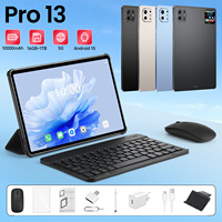 Tablet 2-in-1 Android 15 10.1 Inci 16GB RAM 1TB ROM Octa-Core MTK 4G Dual SIM Baru 1920x1200 Bisnis Belajar Anti-Debu USB-C