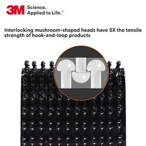 เทปตีนตุ๊กแก 3M รุ่น Dual Lock Reclosable Fastener SJ3540 แบบที่ 250 ขนาด 1 นิ้ว x 50 หลา สีดำ สำหรับใช้งานภายในอาคาร - Product Image 4