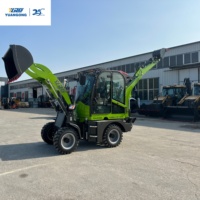 Harga Pabrik YGZG Excavator Backhoe Loader 4x4 Mini Backhoe Loader 4wd Articulated
