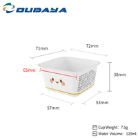 Vente en gros, faible MOQ, gobelets à dessert en PP de qualité alimentaire à paroi simple de 120 ml/120 g avec couvercle et cuillère, logo personnalisable, échantillon disponible