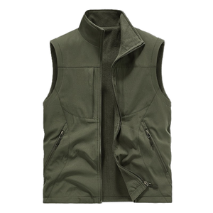 AQTQ <strong>Men's</strong> Reversible <strong>Fleece</strong> Lined <strong>Gilet</strong> Outerwear Sleeveless Jacket Outdoor Casual Photography Fishing Vests for Hiking Golf - Product Image 3