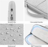 Étui Omnpak pour Surface Pro 11, housse pour ordinateur portable de 13 pouces pour Surface Pro avec sangle de poignée latérale et poche pour accessoires, PET recyclé