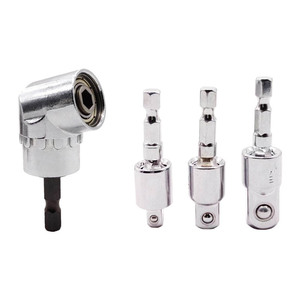 Pneumatic <b>Screwdriver</b> Connecting Rod 1/2 Inch Right <b>Angle</b> Hex To Square Socket Adapter For Electric Wrench - Product Image 5