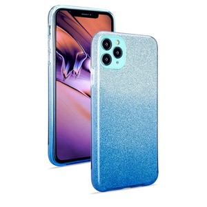 3 <span class=keywords><strong>en</strong></span> 1 Gradiente Color Bling de papel brillo suave tpu pc caja del teléfono caso de la cubierta para Iphone/11/11pro/11pro. - Product Image 1