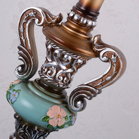Lampes de table contemporaines lumineuses de luxe pour chambre à coucher européenne nordique vintage décorative antique avec abat-jour