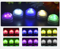 Lámpara de Vela Luminosa Multicolor con Control Remoto, Diseño Moderno, Lámpara Sumergible para Fiestas y Eventos, Plástico