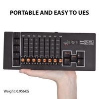 Console de contrôle d'éclairage de scène DMX 512 avec mémoire de mise hors tension, type-C rechargeable, contrôleur d'éclairage DMX 40 canaux