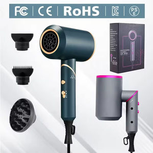 Sèche-cheveux professionnel pliable 2000W pour usage domestique et hôtelier, technologie ionique négative, 3 réglages chaleur/froid, sèche-cheveux portable à main - Product Image 2