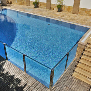 Grand conteneur de fenêtre en acrylique <span class=keywords><strong>jacuzzi</strong></span> piscine de plongée en fibre de verre grande piscine extérieure Piscina piscine hors sol - Product Image 2