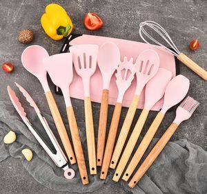 19-Piece Custom Logo Non-Stick Silicone <b>Kitchenware</b> Set 5Cr15Mov Stainless Steel Blade Cooking Knife Spatula Spoon Set - Product Image 5
