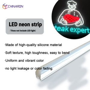 Fabrika doğrudan 12V DC LED Neon şerit işık esnek silikon bant dış aydınlatma için özel kesme işleme hizmeti - Product Image 2