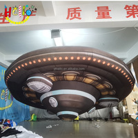 Station spatiale suspendue personnalisée Vaisseau spatial gonflable Ufo gonflable pour la décoration d'événements