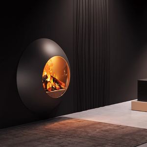Caminetto Circolare Personalizzato di Alta Gamma con Fiamma Reale <span class=keywords><strong>a</strong></span> <span class=keywords><strong>Legna</strong></span>, Design Contemporaneo di Lusso, Modello 3D Progettato per Interni - Product Image 2