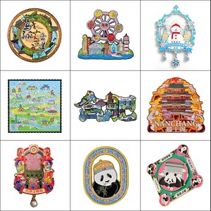 Imán de nevera de recuerdo turístico de metal personalizable Colección de viajes de país y ciudad 3D para regalos y exhibiciones - Product Image 2