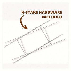 Panneau de jardin en plastique PP avec piquet en H, impression photo personnalisée, pour la promotion immobilière et les événements, Édition 2025 - Product Image 4